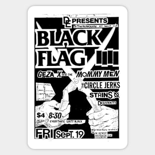 Black Flag / Circle Jerks / Stains / Descendents Sticker